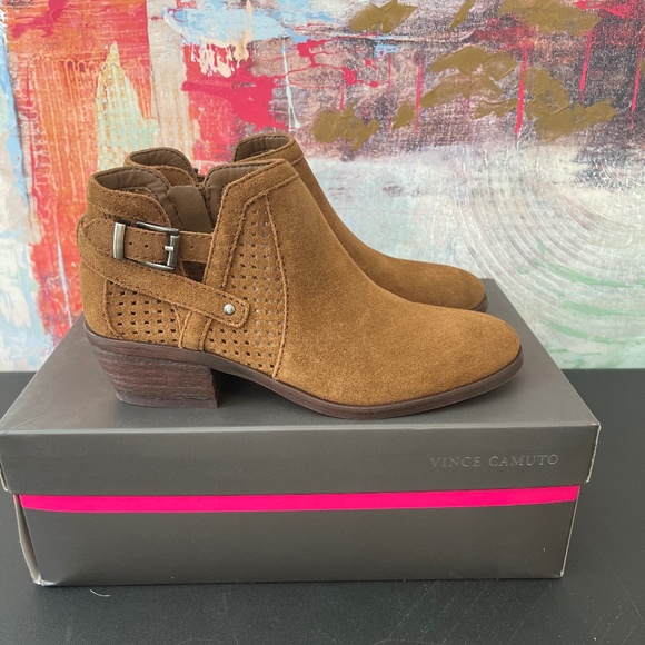 Vince Camuto Pamma Suede Ankle Boot - Picture 1 of 9